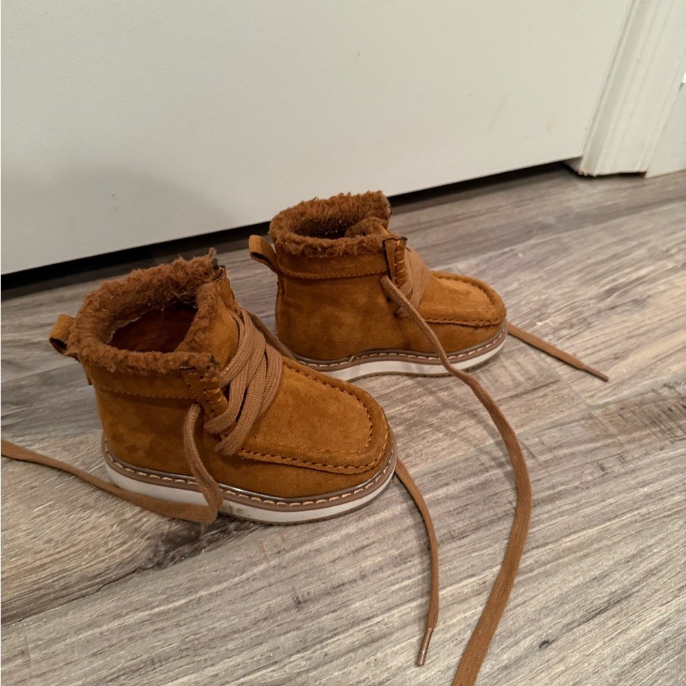 GAP Brown Ankle Boots with Cozy Lining